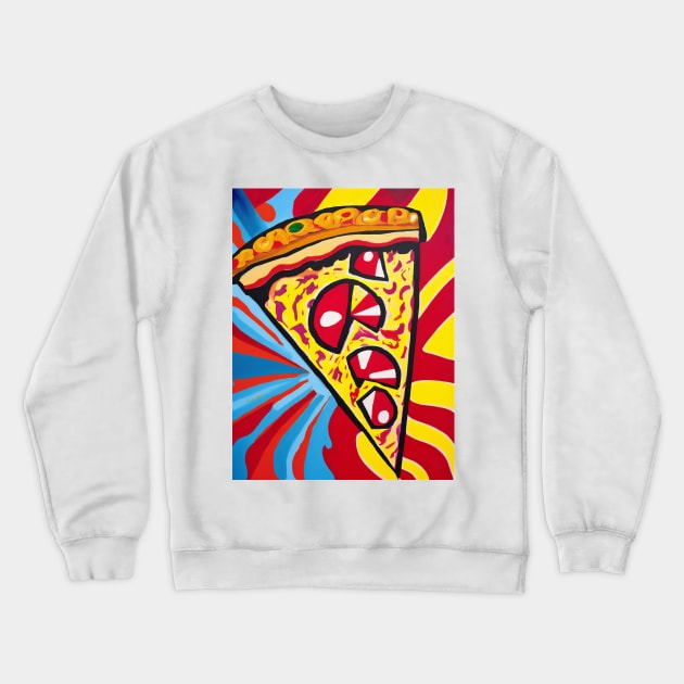 Pizza Slice Crewneck Sweatshirt by Walter WhatsHisFace